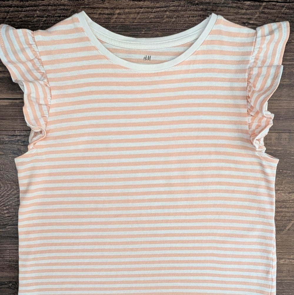 H&M Flutter Sleeve Tee Shirt